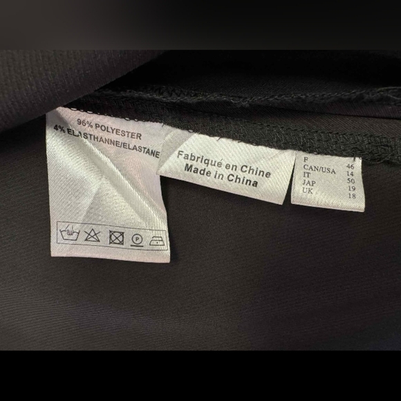 Solola Skirt Black Flowy Size 46W EUC - Picture 8 of 8